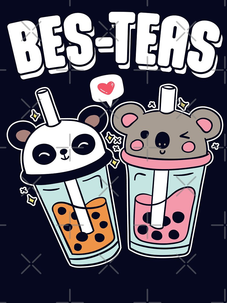 Bes-Teas Cute Bubble Tea Kawaii Panda And Koala by petestyles