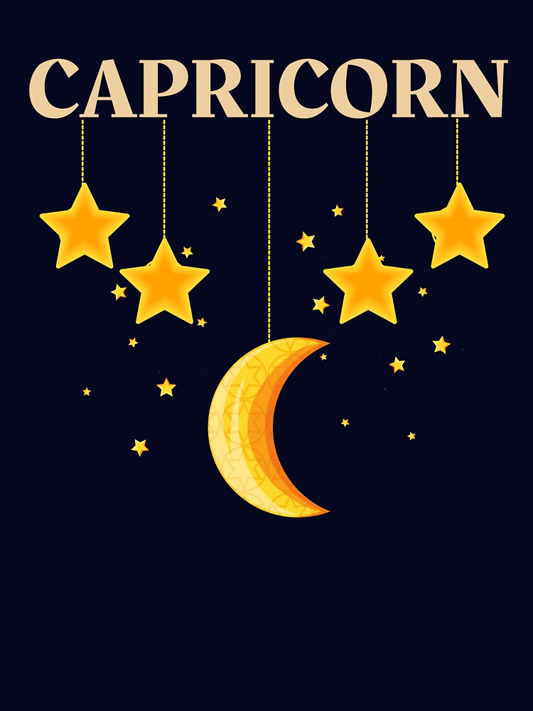 Capricorn Zodiac Sign with Stars by Hellofriendco