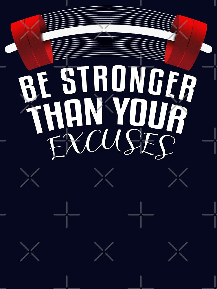 Inspirational quote Be Stronger Than Your Excuses by Designhub1000
