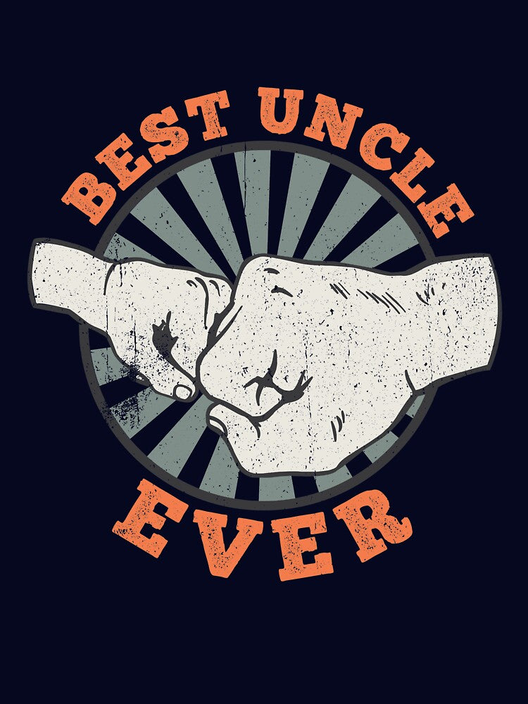 Best Uncle Ever Retro Fist Bump Vintage Favorite Uncle Gift Gear by DynamicDesign