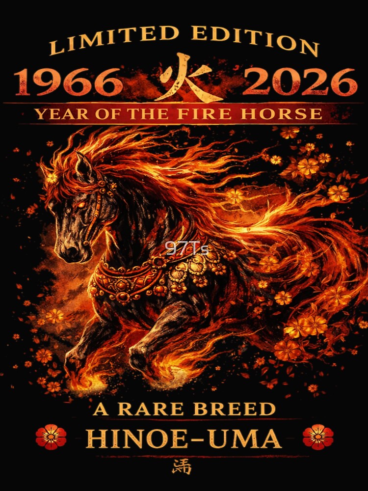 Elegant Fire Horse 1966–2026 Zodiac by 97Ts