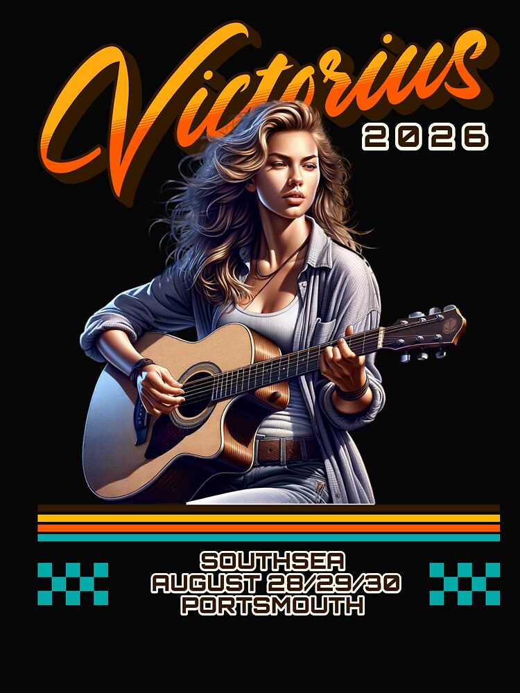 Lady Guitar Vintage victorious by DuffWebTShirts