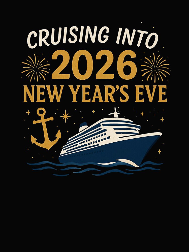 Cruising Into 2026 New Year’s Eve Welcome New Year Happy New Year by KrissGraphShop