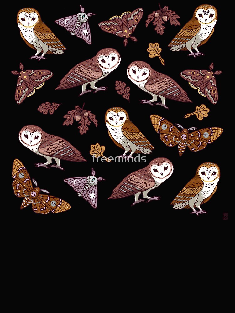 Moth and Owl pattern by freeminds