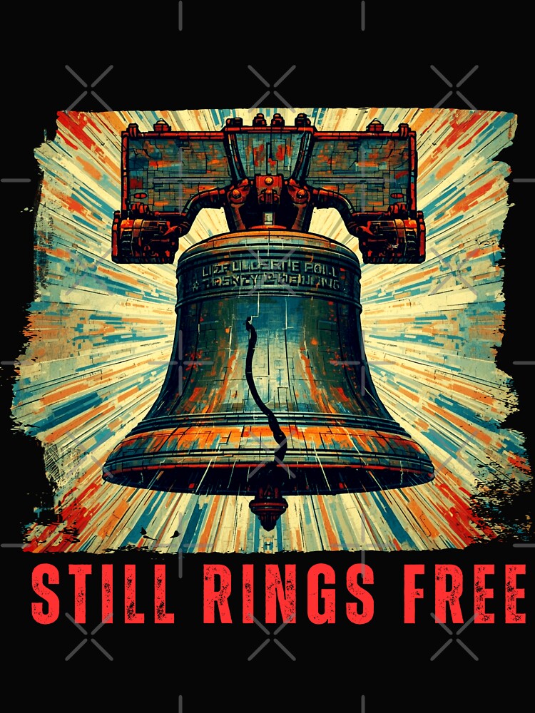 Vintage American Liberty Bell 250 Anniversary – Still Rings Free - Patriotic Celebration by Sun Sand & Sea Art