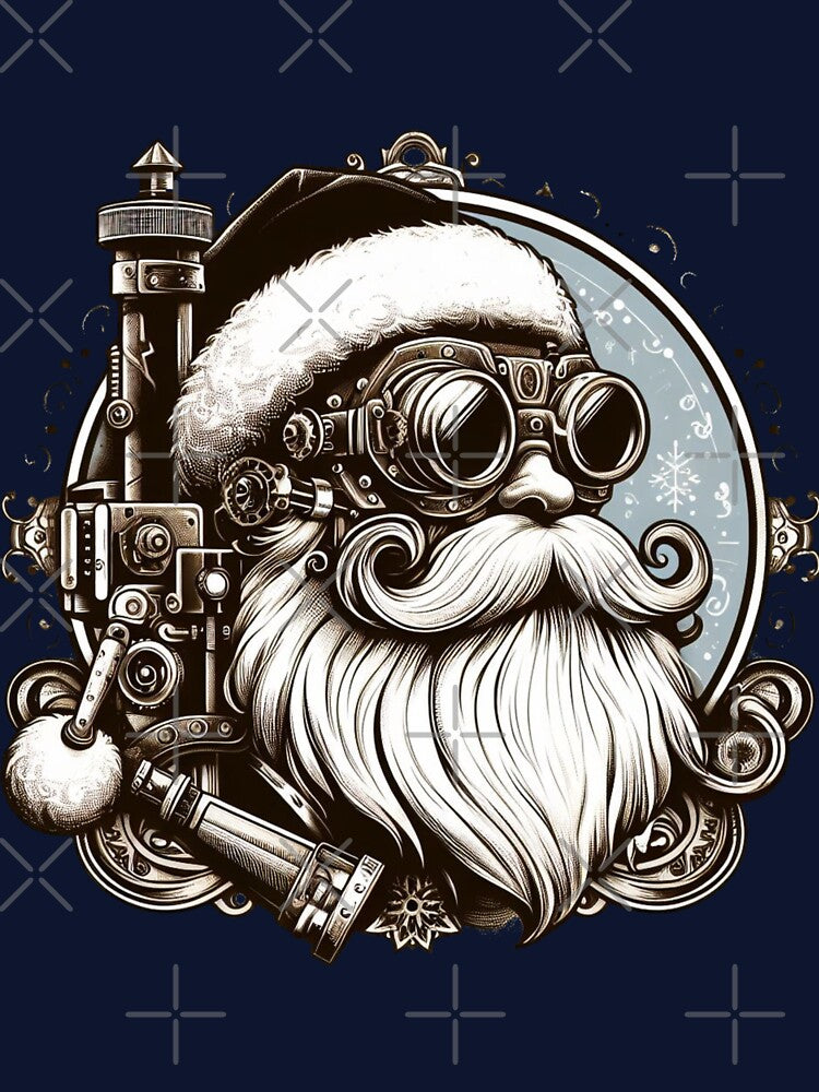 Retro Steampunk Santa Claus by organicgal