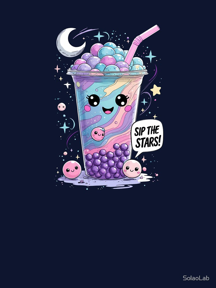 Sip the Stars – Cosmic Galaxy Boba Tea by SolaoLab