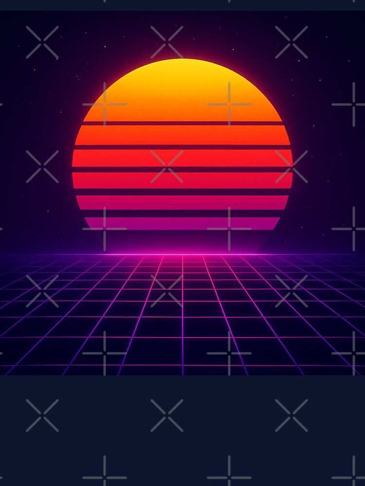 Neon twilight in synthwave style by Bernd Friese
