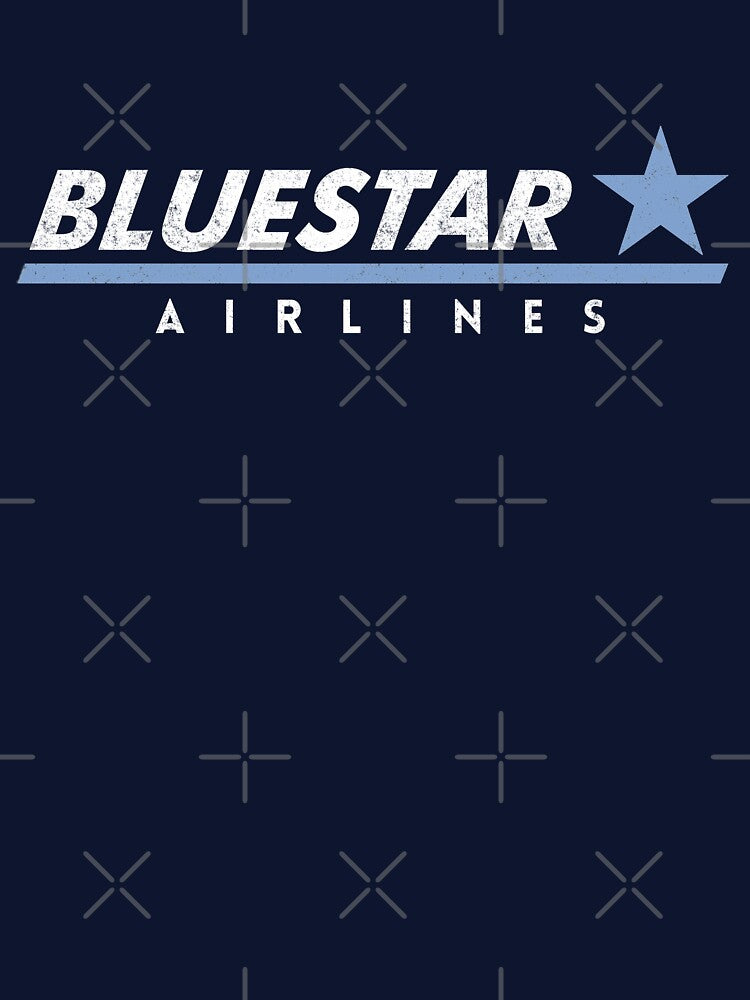 Bluestar Airlines - Wall Street vintage logo by Primotees