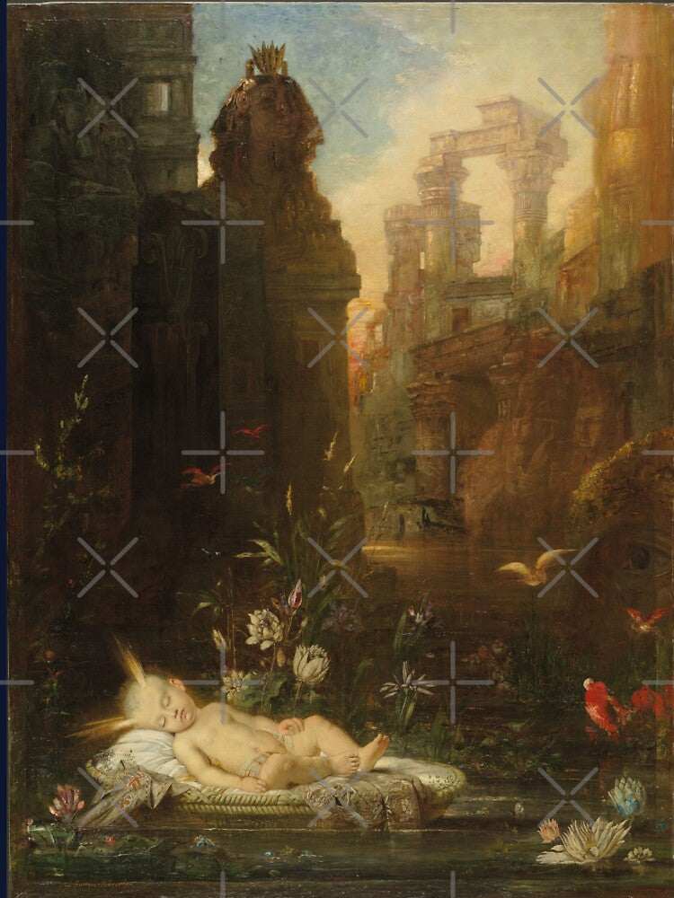 The Infant Moses - Gustave Moreau by forgottenbeauty