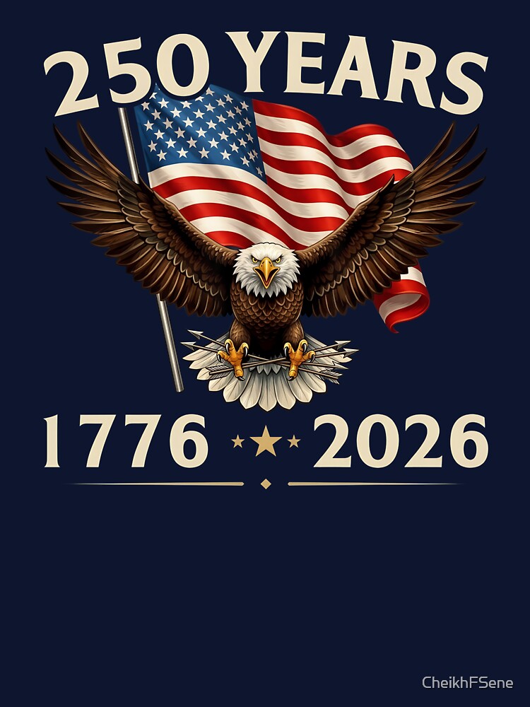 250 Years 1776 2026 Bald Eagle American Flag Arrows Semiquincentennial Patriotic USA America by Velustro Shop