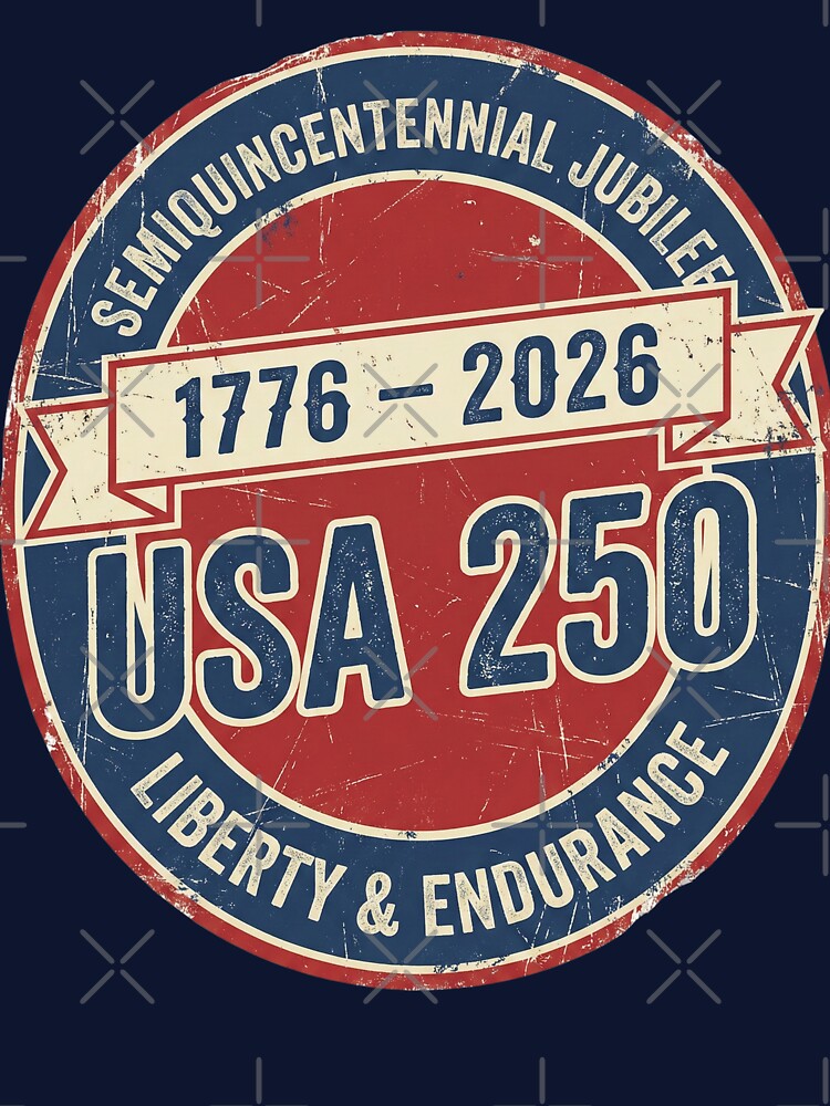 USA 250 Semiquincentennial Jubilee Badge 1776-2026 by jrbdesigns