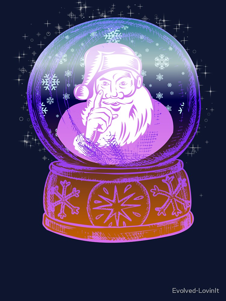 Magic Santa Snowglobe - Pink Vintage by Evolved-LovinIt