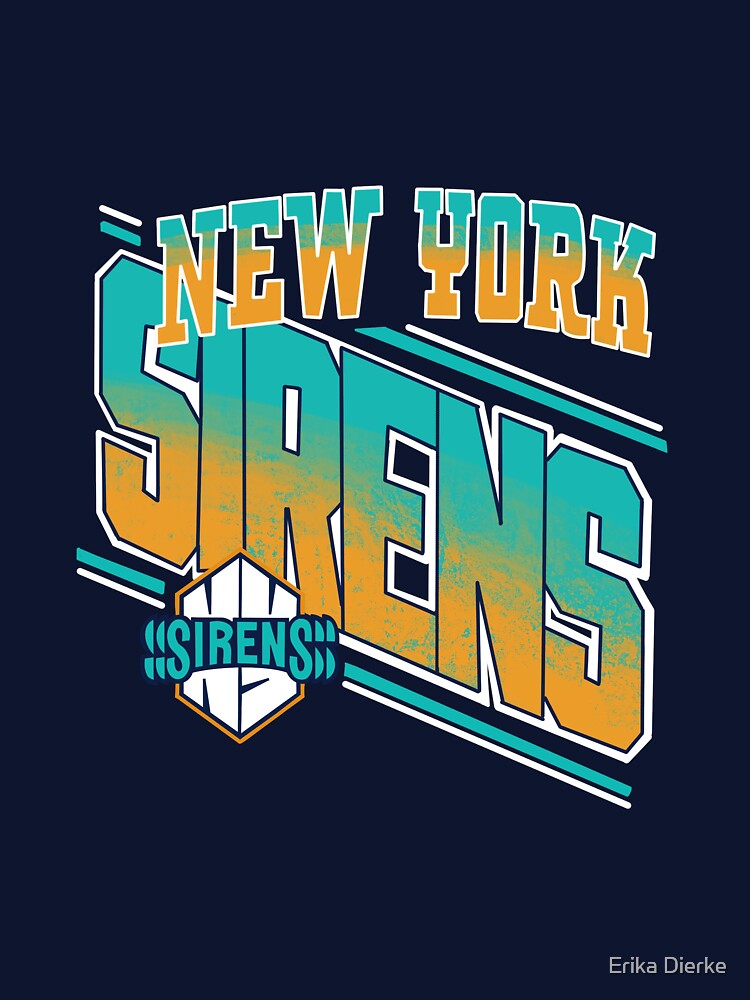 Vintage aesthetic new York sirens PWHL  logo by Erika Dee
