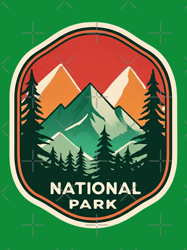 Vintage National Park Mountain Badge Design by PrintBreeze