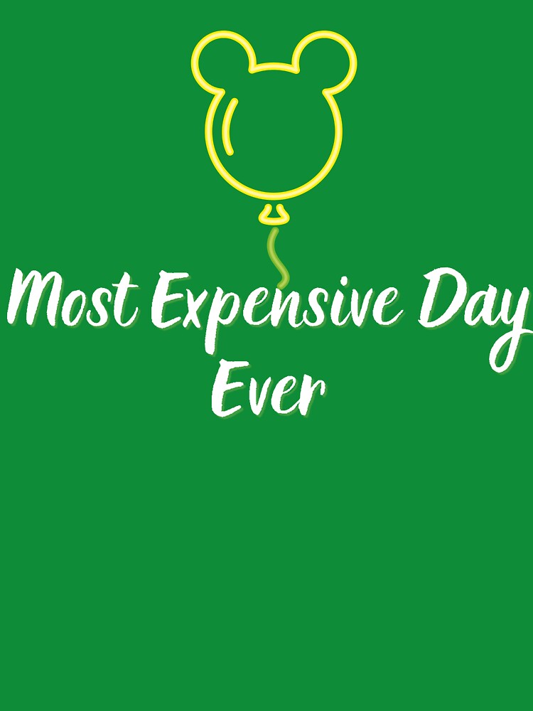 Most Expensive Day Ever Funny Theme Park Vacation T-Shirt by RJsTees