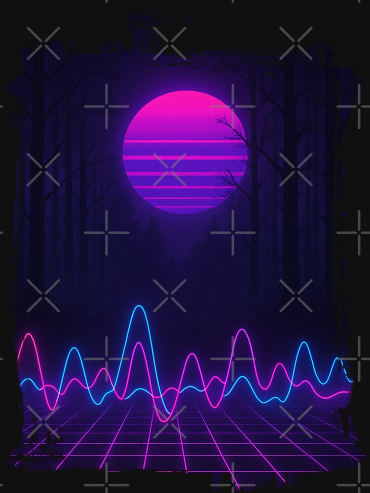 Dark Forest in Synthwave by wearprintgrapix