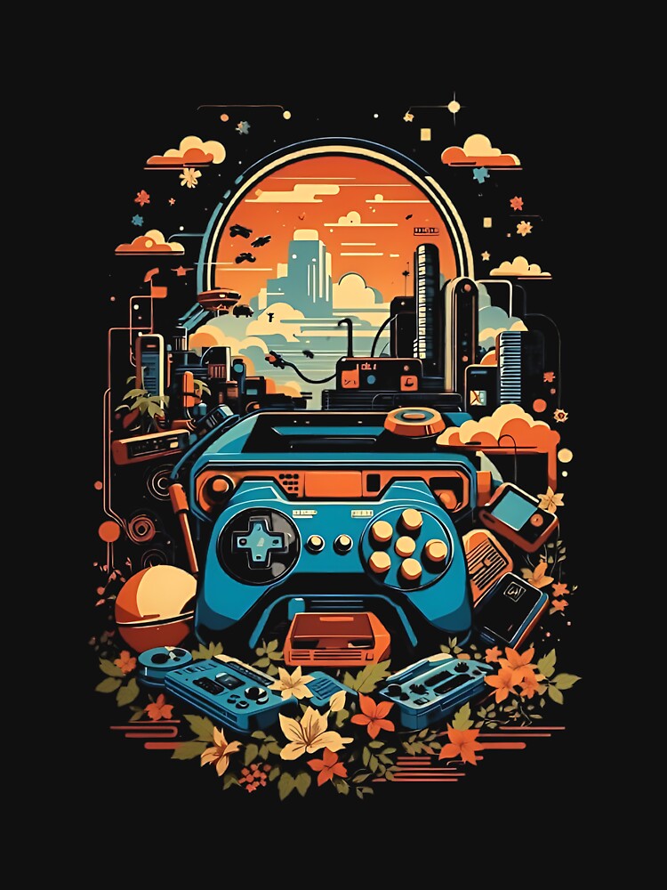 Neon Pixelscape: Retro Gamer’s Dream by The-Daily-Drape