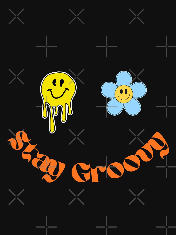 Stay Groovy – 70s Flower Power Tee by Lyealy-alayed