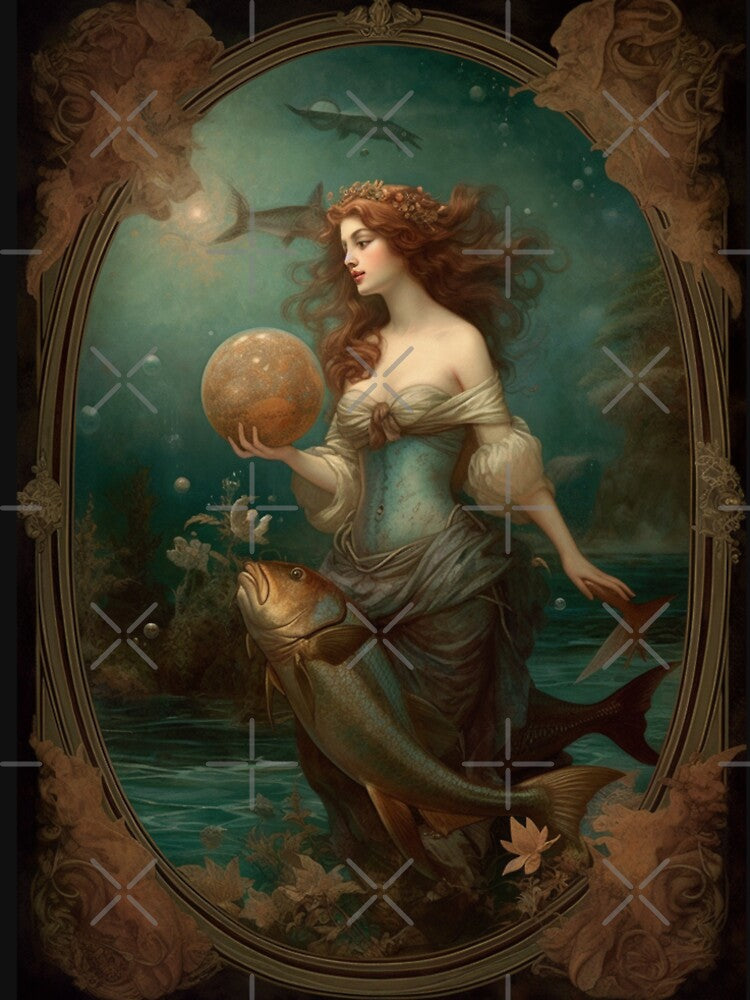 Aquarius - Zodiac - Fantasy Art by PrintMagpieUK