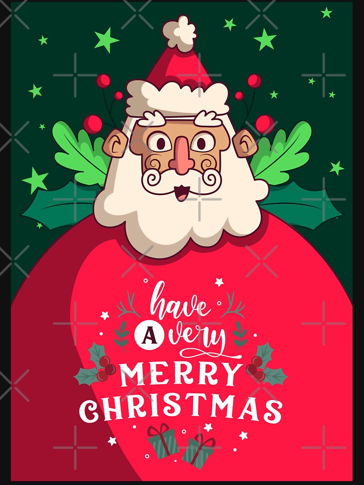 Retro Vintage Santa Claus | Merry Christmas by Opine