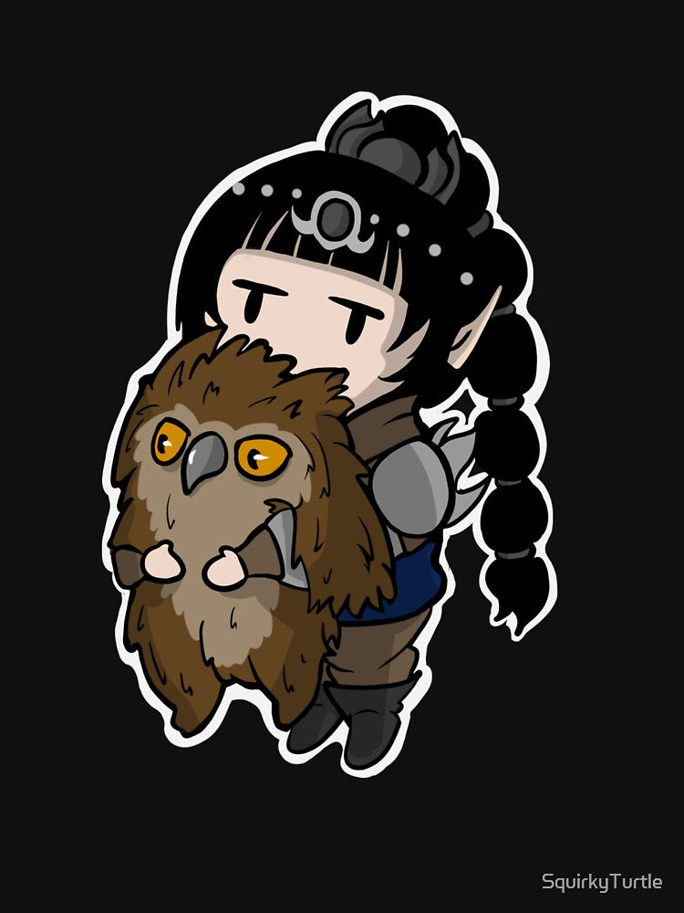 Cute Shadowheart with Owl Bear | Baldurs Gate 3 | BG3 | DND by SquirkyShop