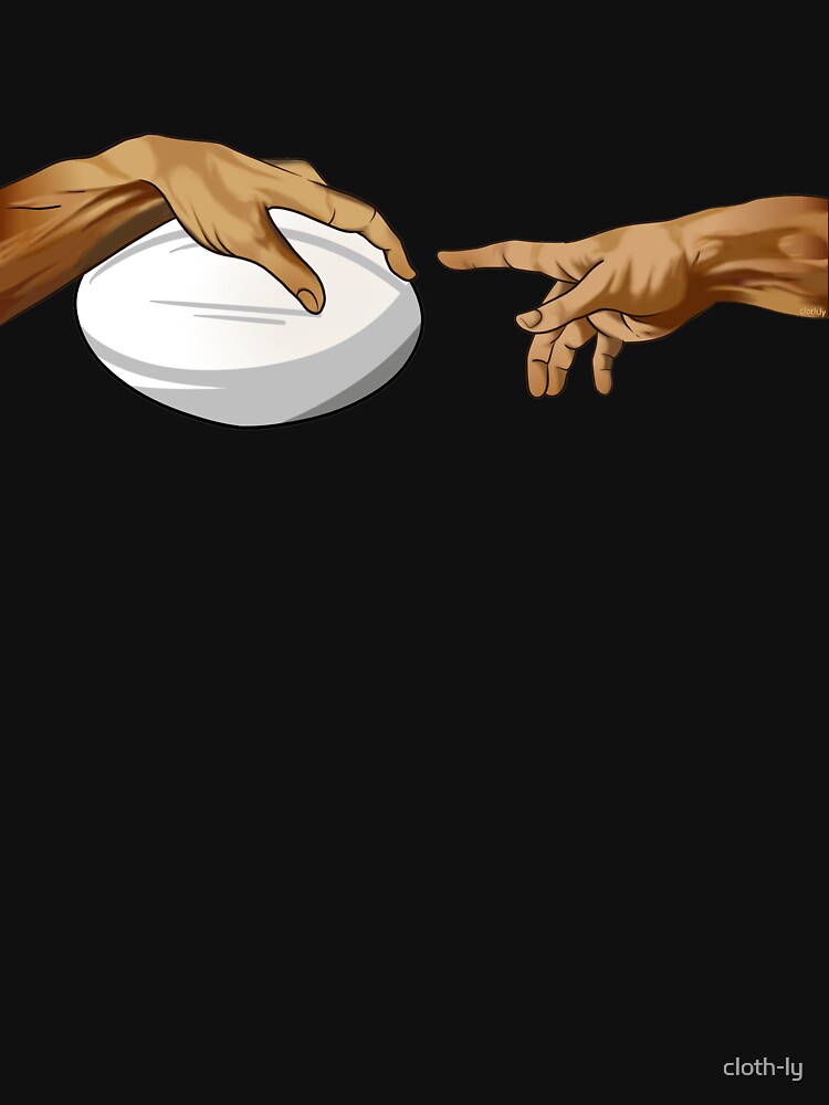 Rugby Michelangelo Ball Hand Rugby Player Funny by cloth-ly