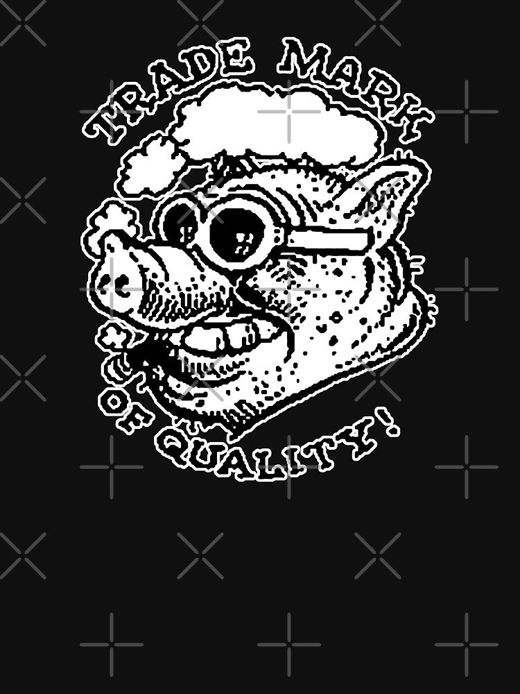 Trade Mark Of Quality Logo Smoking Pig by ear-candy