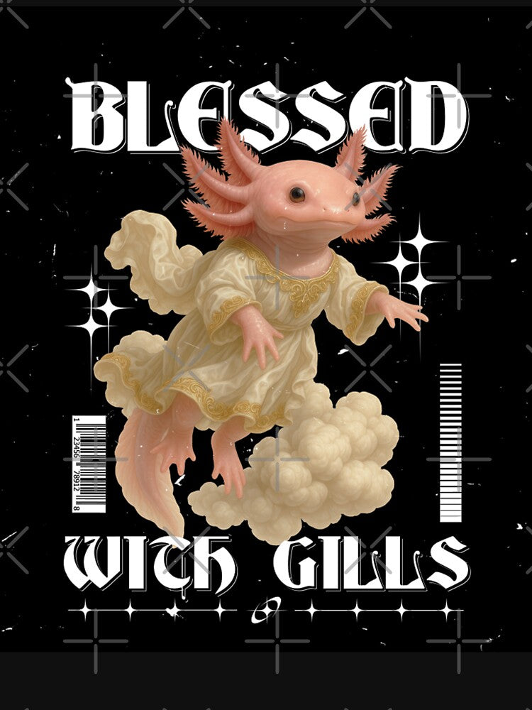 Blessed With Gills – Angel Axolotl Cute Fantasy Shirt by EliteWear212