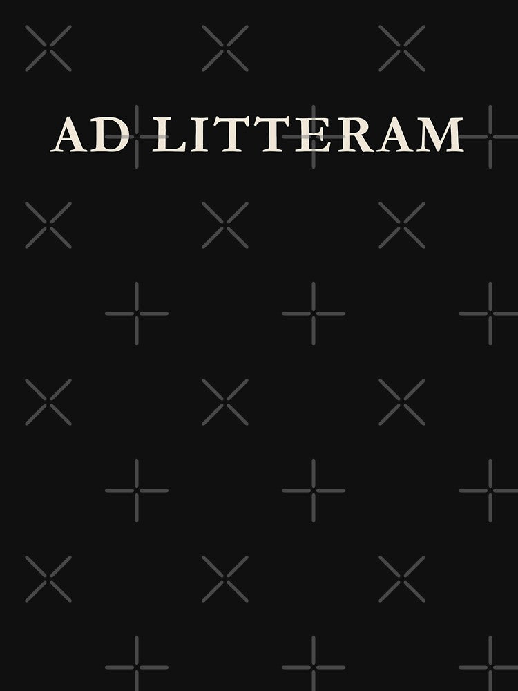 Ad Litteram Latin Dark Academia Literary Text by semenol