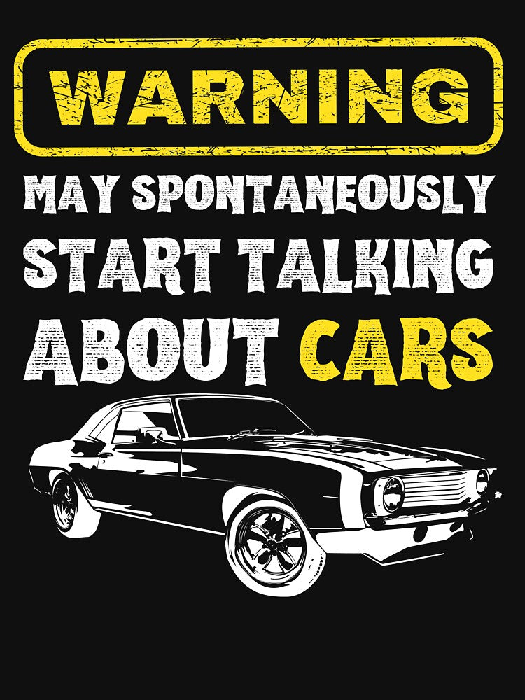 Warning May Spontaneously Start Talking About Cars - Funny Car Art by Pixelart ⭐️⭐️⭐️⭐️⭐️(2k+)