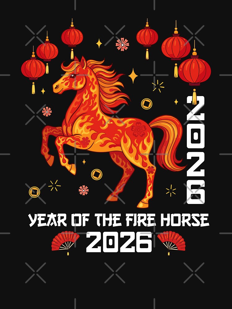 Year Of The Fire Horse 2026 by MerchDeviant