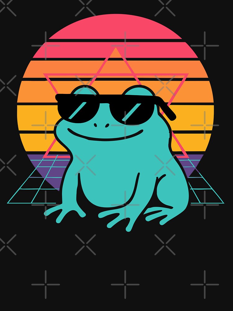 Vaporwave Frog by TeeLabDesign