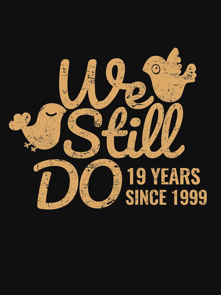 19th Wedding Anniversary Gift Tee Nineteen Years of Marriage Couple Clothing, Phone Cases And Other Gifts by MemWear