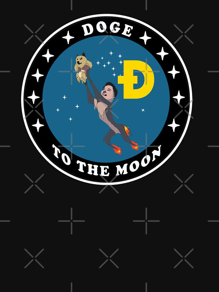 Doge to the moon by Feline Rockstars
