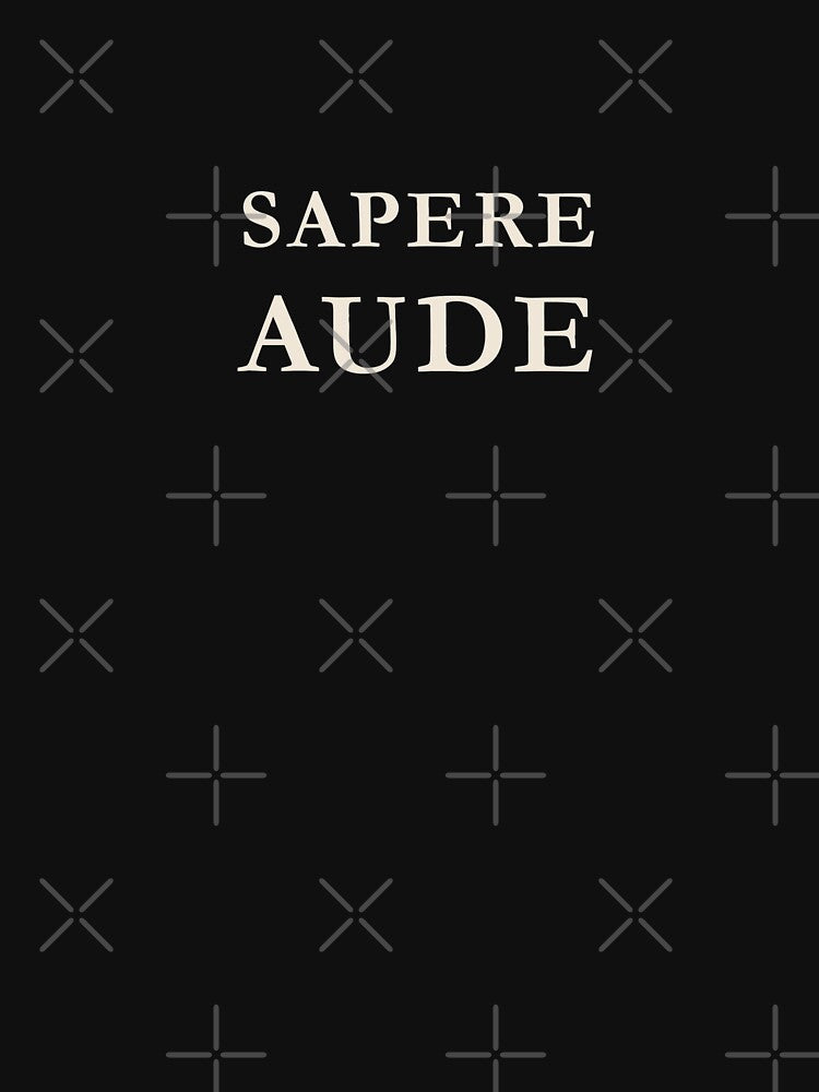 Sapere Aude Latin Dark Academia Philosophy by semenol