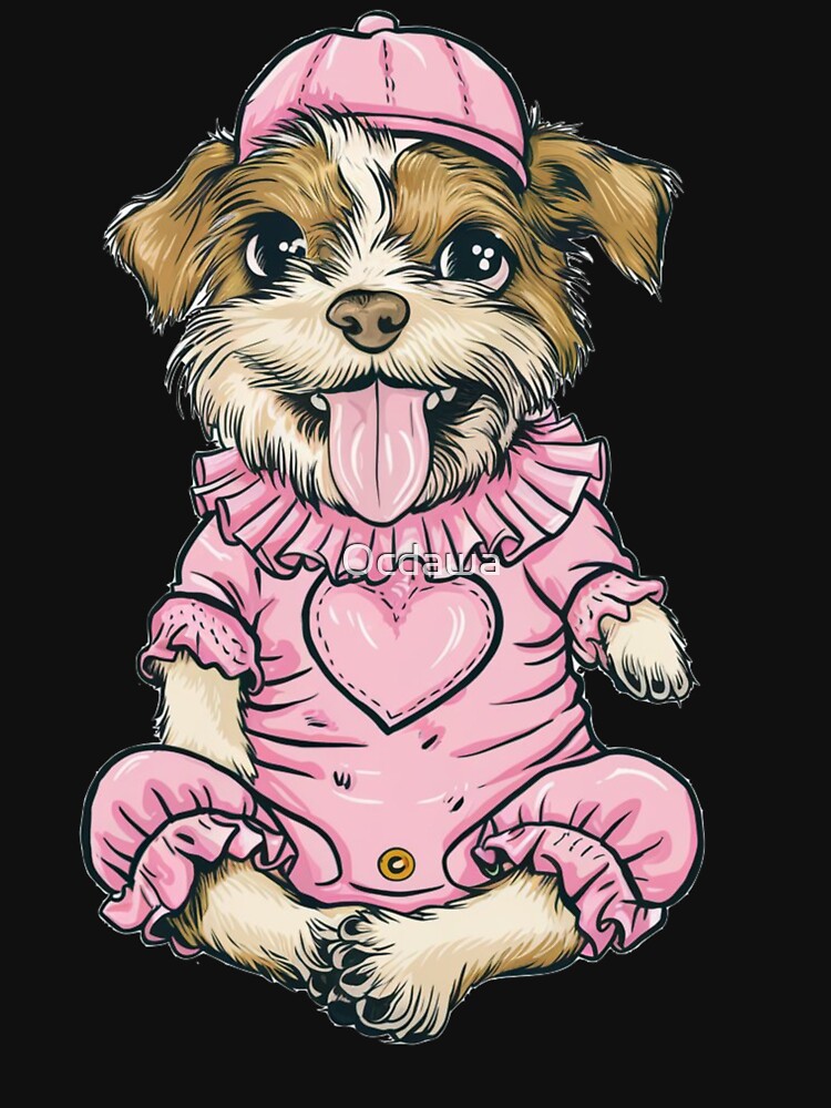 pink baby dog by Ocdawa