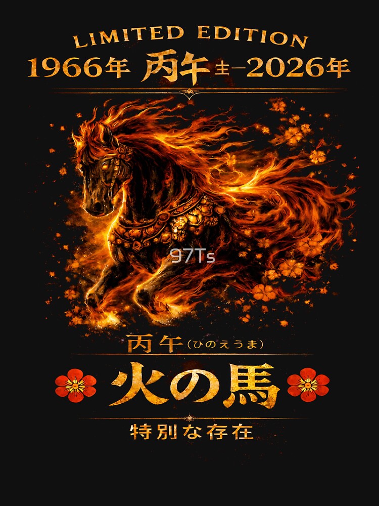 1966 Fire Horse – Japanese Zodiac 60th Birthday by 97Ts