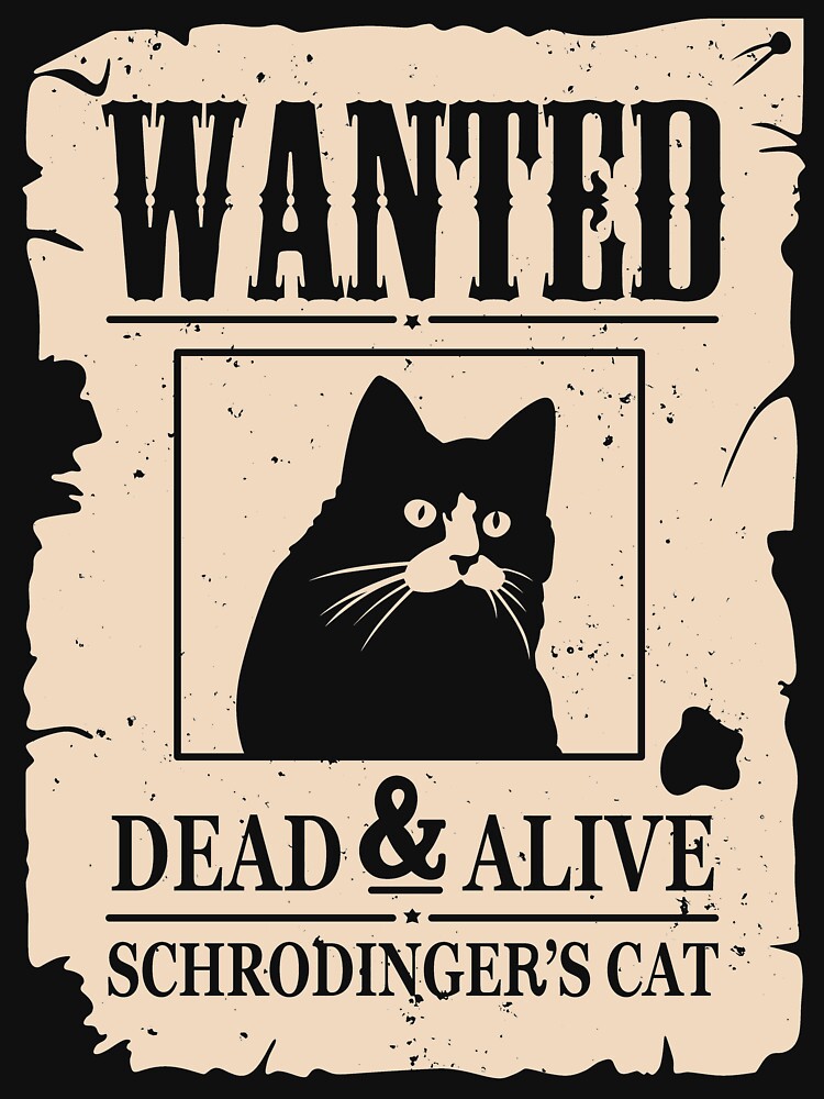 Wanted Dead And Alive Schrodinger by IcyCustard