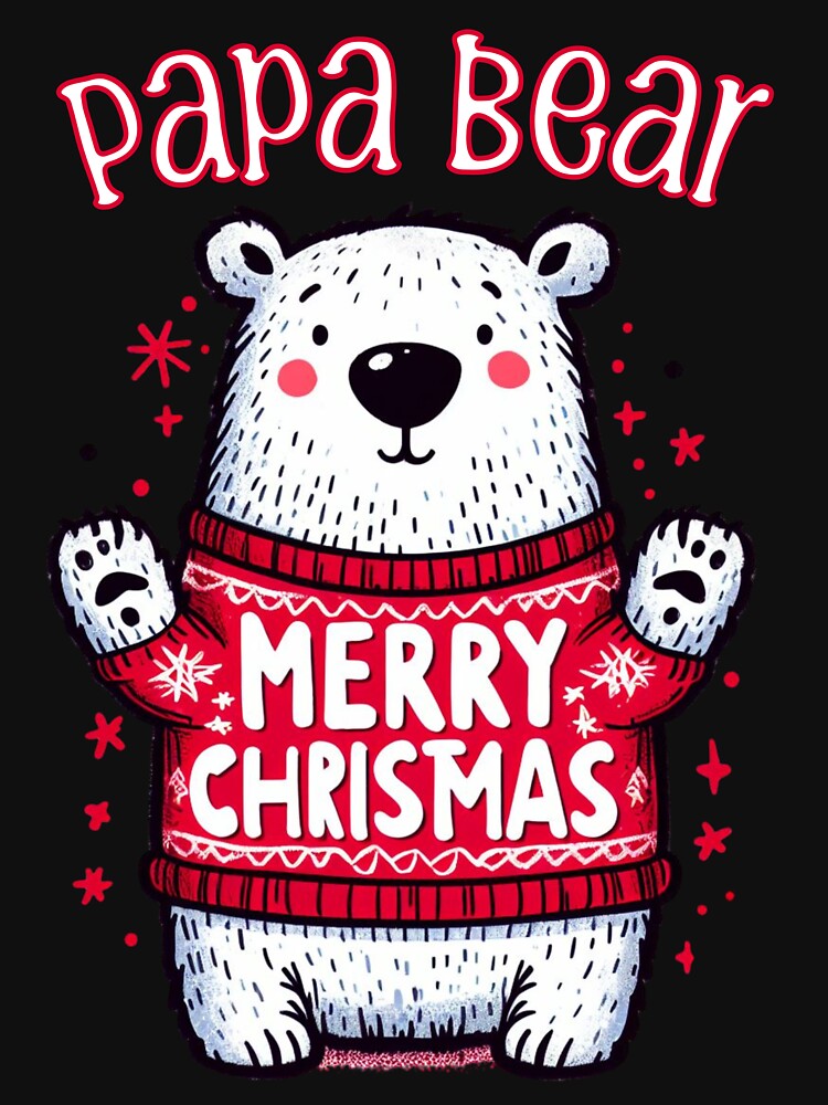 Papa Bear Family Matching Christmas Outfits by Twinkle-Doodles