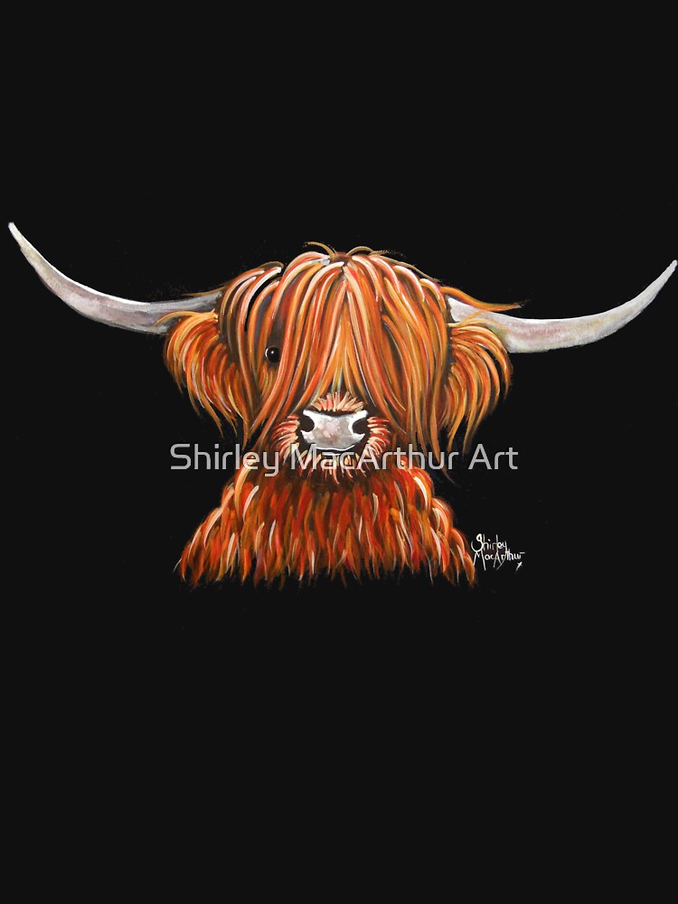 Scottish Hairy Highland Cow ' HeNRY B 2 ' by Shirley MacArthur by Shirley MacArthur Art