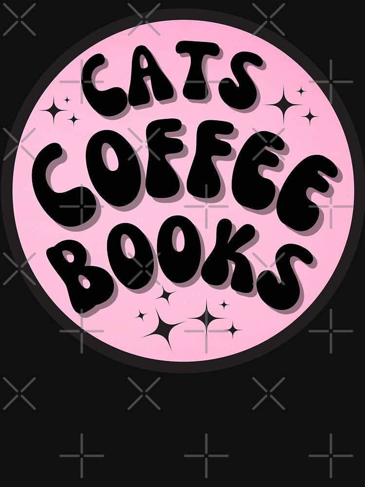 Cat coffee and books by Quacktails