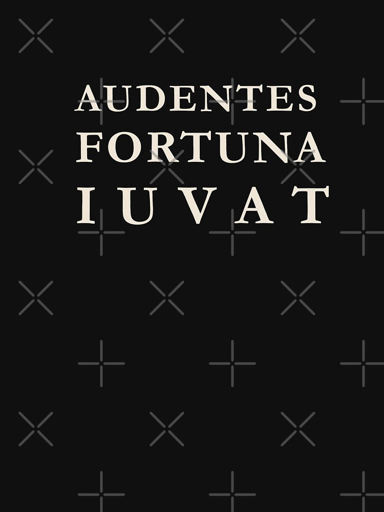 Audentes Fortuna Iuvat Latin Dark Academia Text by semenol