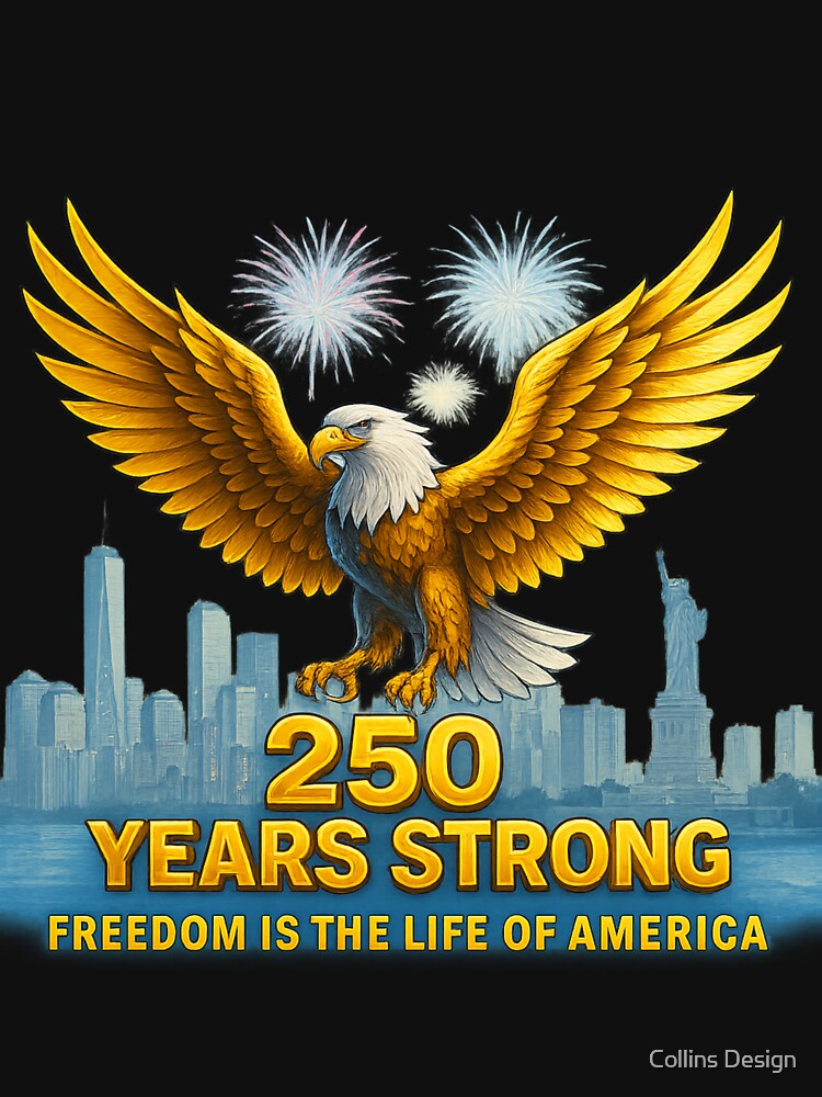 250th Anniversary Of The Usa Freedom Eagle 250 Years Strong by Collins Design