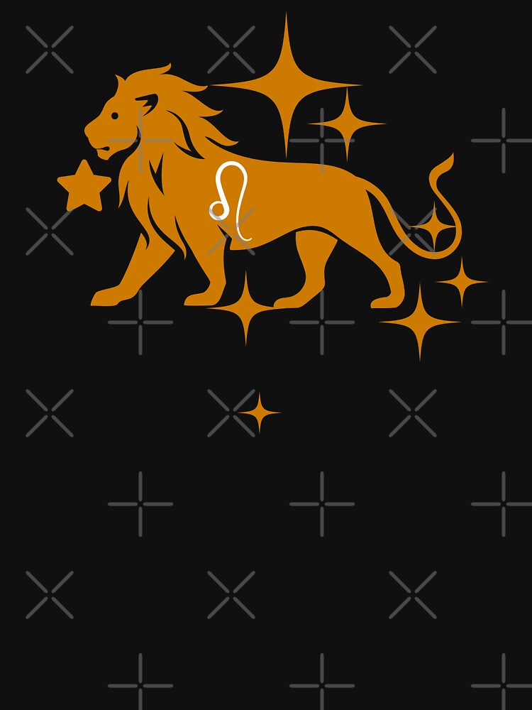 Leo Zodiac Sticker - Gold Lion Astrology - Celestial Aesthetic by Niji Hibana