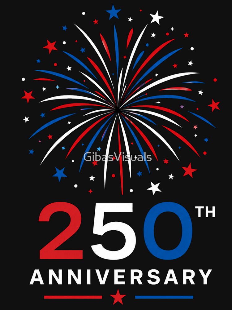 America 250th Anniversary Fireworks – Independence Day Patriotic Gift by GibasVisuals