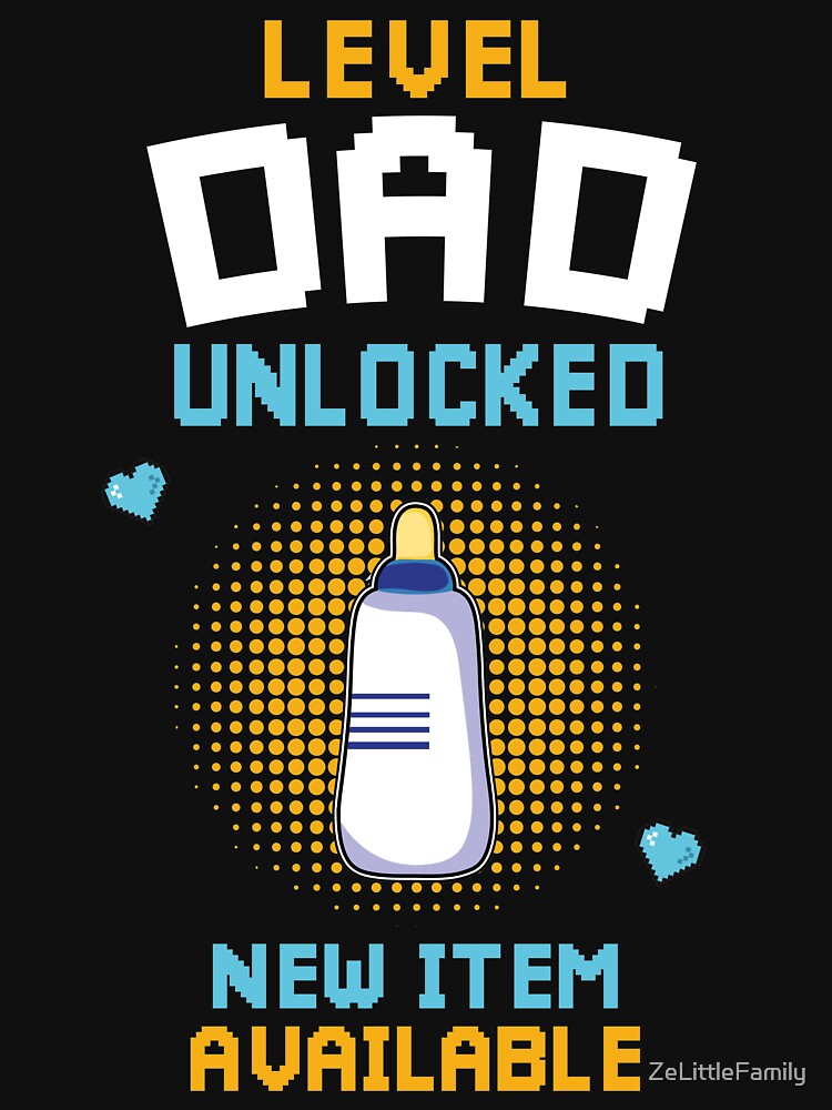 Funny Level Dad Unlocked Pregnancy Announcement Mens First Time Dad Gamer Father To Be Est 2022 by ZeLittleFamily