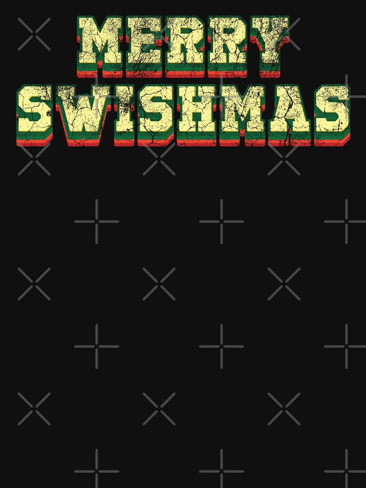 Merry Swishmas - Vintage Retro Text by Whimsical  Thinker