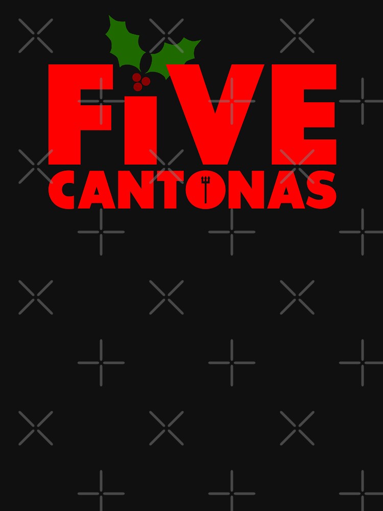 5 Cantonas - Holly text design red text by iRussJ