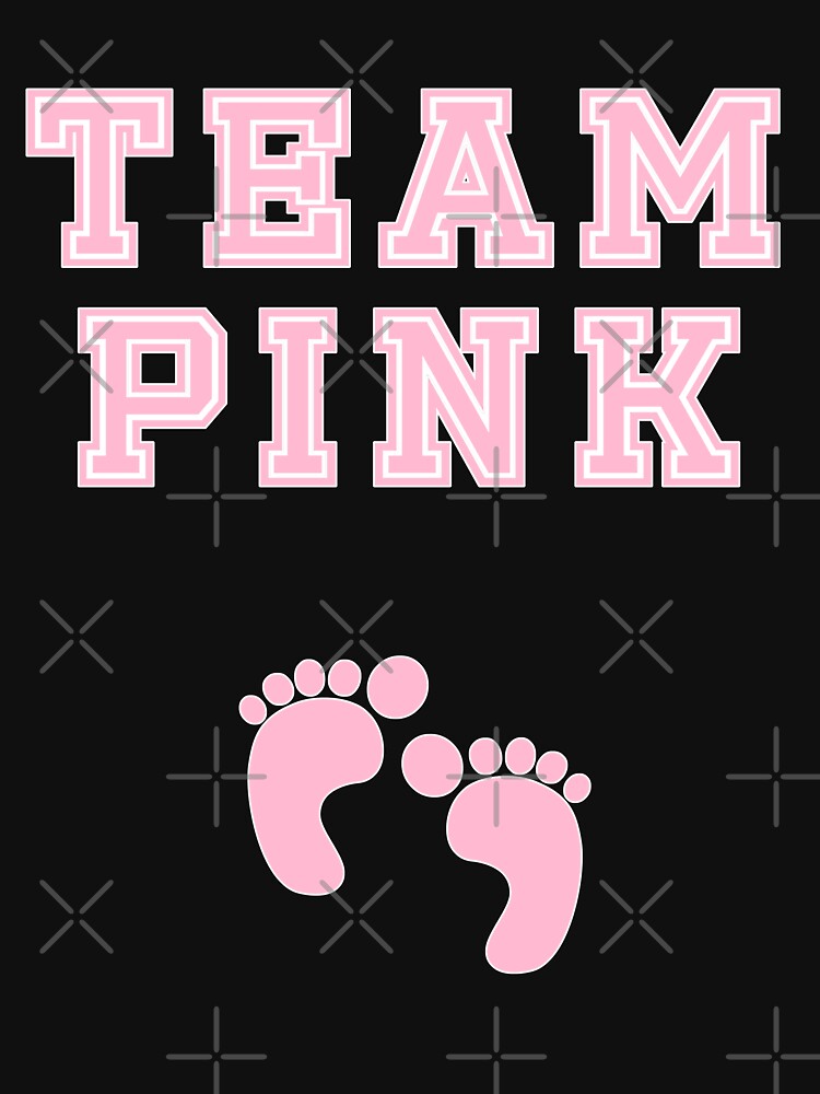 Team Girl Pink Mom Baby Shower Gender Reveal Party Cute Funny Gift by arcadetoystore